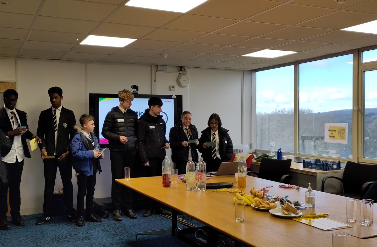 SabsEnvision's tweet photo. A great presentation from the @st_berns young people, taking on feedback excellently and putting their communication and determination skills into practice!

Massive thank you to their mentors from @wessexwater who have been supporting them!
#makechangehappen https://t.co/wgsaJcm7u8