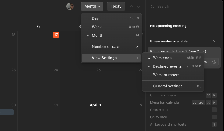 ayushverma1194's tweet image. Hey @Cron , love your app! Have you thought about adding a "year view" button to easily see all events for the entire year in one glance? It would be super convenient for long-term planning and keeping track of important dates. #appfeature #yearview #calendar