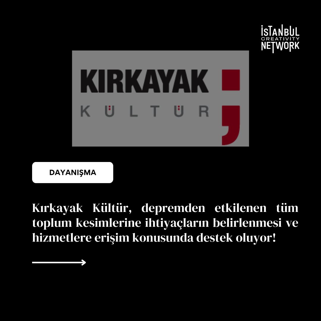 istanbulcreanet's tweet photo. Depremden etkilenen kesimlere destek olmak için Gaziantep başta olmak üzere sahada çalışmalarını sürdüren Kırkayak Kültür, göçmen Dom ve Abdal toplulukların ihtiyaçları için çalışmalarına devam ediyor.

@KirkayakKultur

#IstanbulCreativityNetwork #İstanbulYaratıcılıkAğı #Deprem https://t.co/QOgMKjNYXw