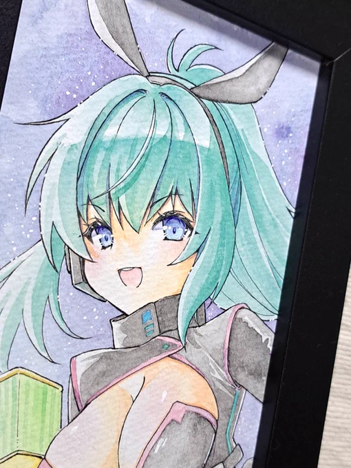 いつもと違う感じの描いたーふしぎの国お茶会へ茶葉を配達するサイバー黒うさぎちゃん(ナンダソレ) 