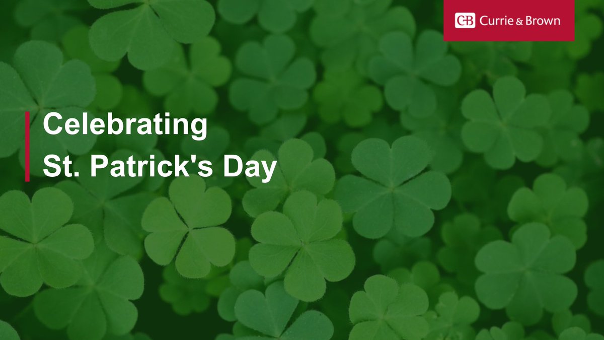 Happy St. Patrick's Day! With offices in Belfast and Dublin, Currie & Brown has been operating in Ireland since 1961 and has established a strong reputation for supporting clients in the region. #StPatricksDay