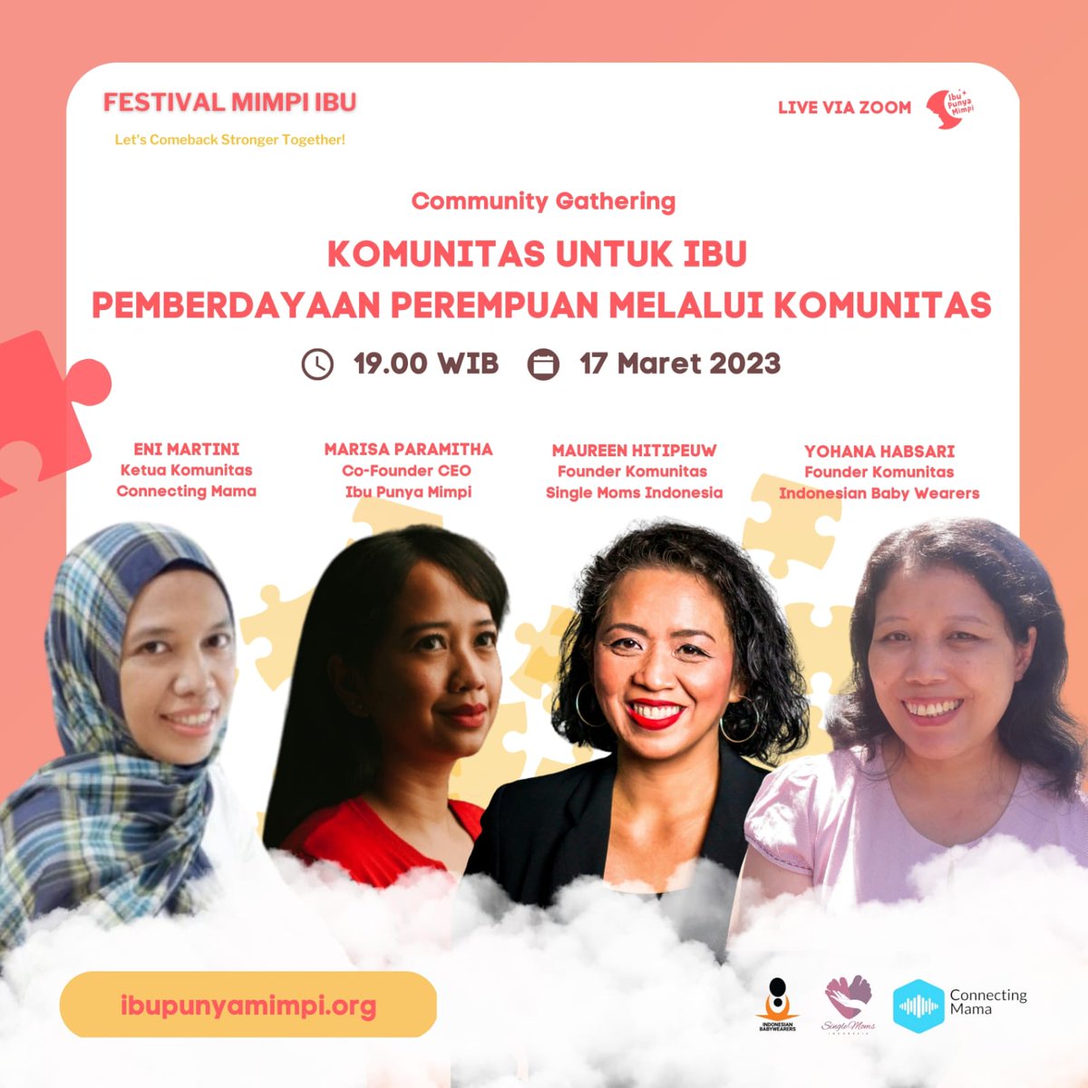 ConnectingMama's tweet photo. Sore, buat Moms yang mau ikutan acaranya yaa, silakan daftar dulu, nanti link zoom diemail. Acara malam ini ya, terima kasih 

https://t.co/bFSvqpY8JZ https://t.co/yqc1yxDbIu
