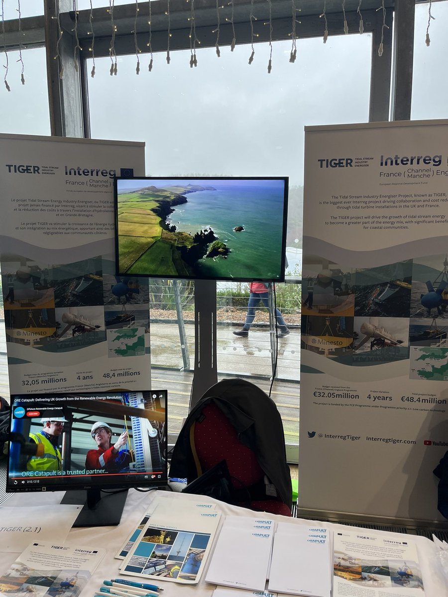 InterregTiger's tweet image. Yesterday #TIGERproject partners participated in the @Channel_Manche annual event, held at @EdenProject in Cornwall. An inspirational event and great platform to share @InterregTiger #tidal #energy achievements. @ORECatapult @EMEC_Ltd @UniofExeter