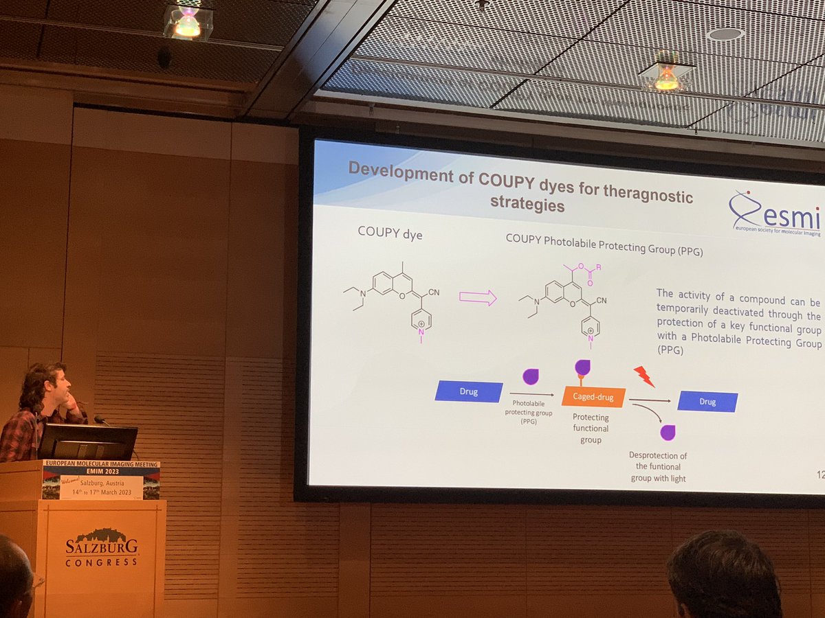 TF_Imaging's tweet photo. Super talk on novel NIR probes by @Agandioso at #EMIM2023. https://t.co/bcslff4Z8Q