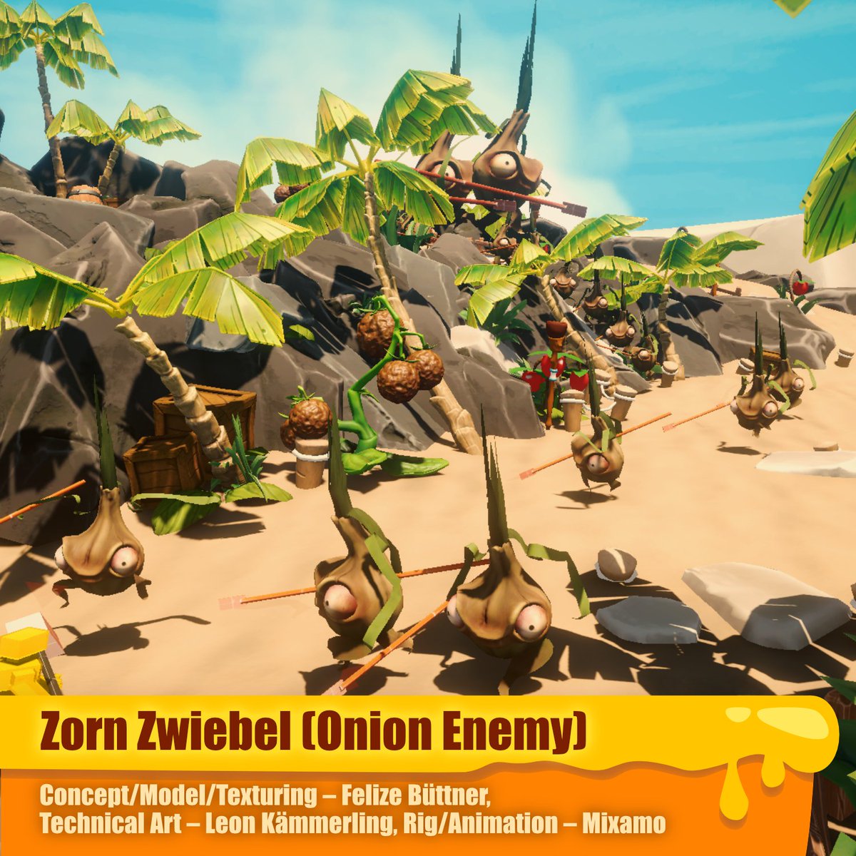 GameFraiche's tweet photo. Can you hear their far cries in the distance? Beware of the sobbing onion! Those angry fellas will do everything to make you cry. 😭
#gamedev #cookageddon #onion #zornzwiebel #gamefraiche https://t.co/Ly11ZB2FRe