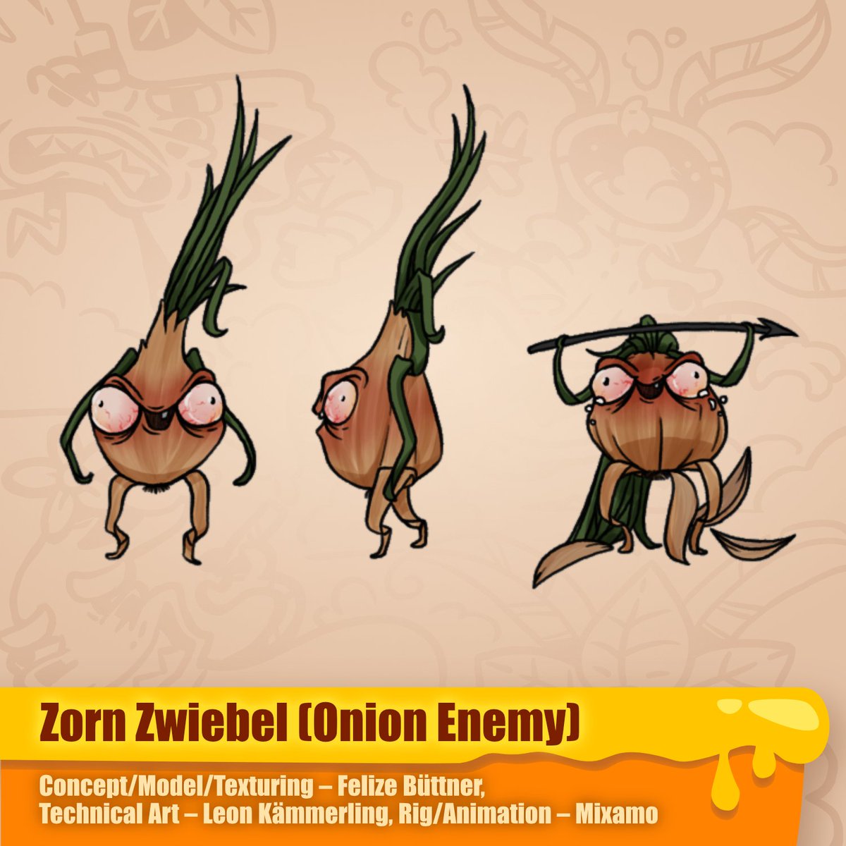 GameFraiche's tweet photo. Can you hear their far cries in the distance? Beware of the sobbing onion! Those angry fellas will do everything to make you cry. 😭
#gamedev #cookageddon #onion #zornzwiebel #gamefraiche https://t.co/Ly11ZB2FRe