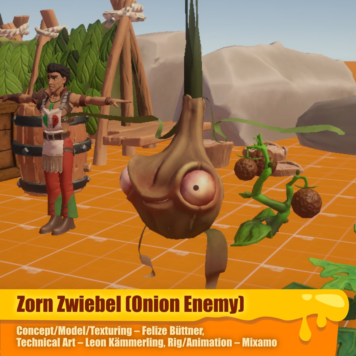 GameFraiche's tweet photo. Can you hear their far cries in the distance? Beware of the sobbing onion! Those angry fellas will do everything to make you cry. 😭
#gamedev #cookageddon #onion #zornzwiebel #gamefraiche https://t.co/Ly11ZB2FRe