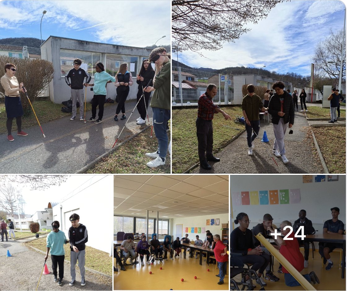 camel_lp's tweet photo. ⚽️Rencontre inter-établissement @lpfreche @renéebonnet, projet Occitanie Objectif 2024, les 3 lycées participants organisent une rencontre sportive autour du handisport, 9 ateliers animés par des associations locales, un bar à collations et boissons @Occitanie, @apfhandicap09 https://t.co/V9lz6KY44c