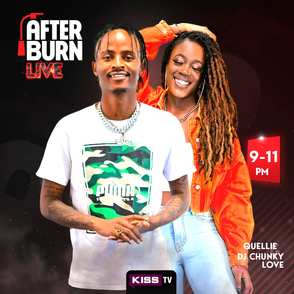 Big Man @iAmChunkylove and Peng Ting, @QuellieLouise watakam through leo usiku kusababisha wala sio kubahatisha ndani ya @KeepItKiss @AfterburnKISS 💃💃 Sherehe ni sheria na haitaki hasira!! 🔥🔥 #KeepItKiss #AllDayEveryDay #FireFridays