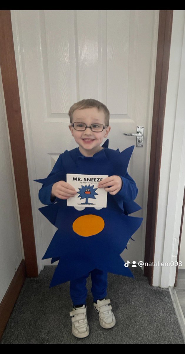 Mr sneeze for Red Nose Day in  school