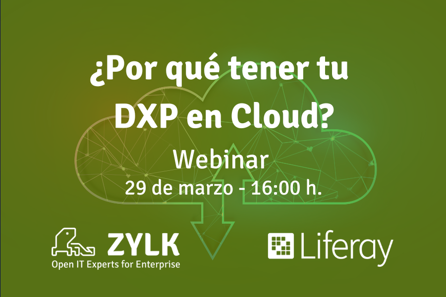 zylknet's tweet photo. El próximo 29 de marzo, estaremos junto a @Liferay explicando todas las ventajas de tener tu #DXP en Cloud.
🔎 29 de marzo, a las 16:00 h.
Reserva tu plaza⬇️
https://t.co/xrZFIUA9Cx
#DigitalExperiencePlatform #Opensource #webinargratuito https://t.co/2xUtByDjR8