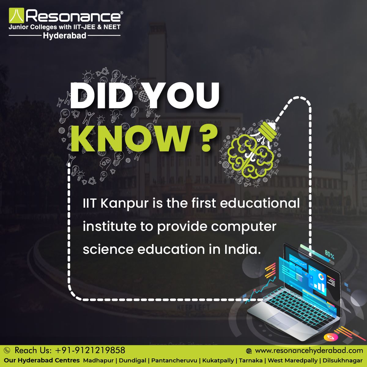 Stay updated with us for such fun facts and updates every Friday! Enjoy your weekend.

#resonnacehyd #resonance #Hyderabad #institute #jee #IIT #IITJEE #NEET #longterm #neet2022 #NEET #intermediate #trivia #resonanceacademy #neetexam  #resonanceacademy #DidYouKnow #iitkhargpur