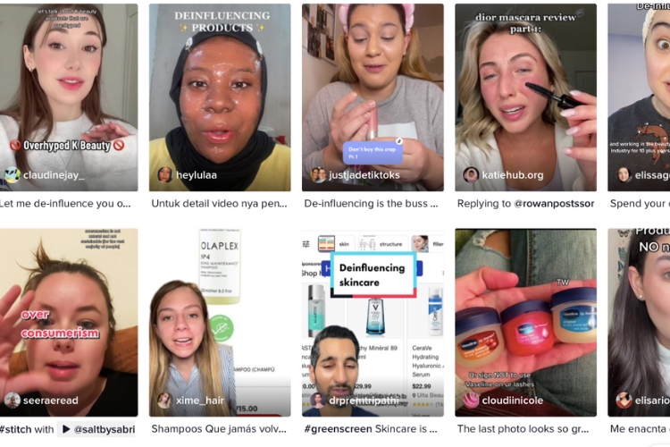 La trend TikTok #deinfluencing... Beaucoup de greenwashing qui cache quelques créateurs de contenu vraiment engagés, mais peu mis en valeur. 

🌳Mon article : bit.ly/3TlM7N0