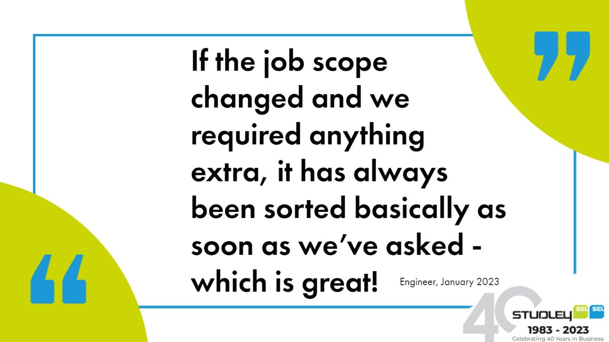 StudleyLimited's tweet photo. 📢 𝐃𝐎𝐍'𝐓 𝐓𝐀𝐊𝐄 𝐎𝐔𝐑 𝐖𝐎𝐑𝐃 𝐅𝐎𝐑 𝐈𝐓 𝐓𝐔𝐄𝐒𝐃𝐀𝐘𝐒

Here's what our Customer had to say about us...

⭐ We'll always react and adapt to suit your needs

#WeAreStudley https://t.co/vRroNKyKNP