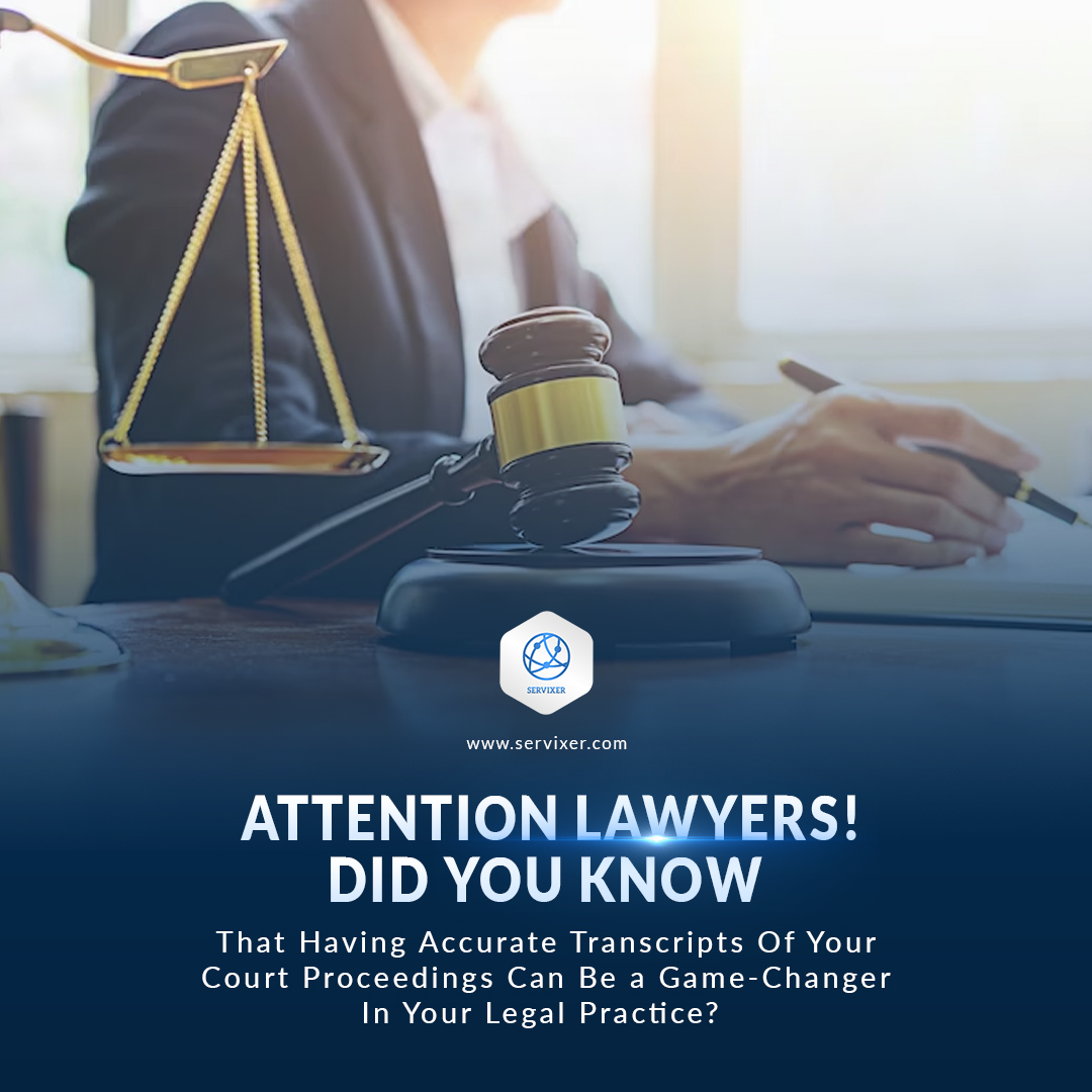 servixer's tweet image. With legal transcriptions you can confidently navigate the legal system and focus on winning your cases. 

 #TranscriptionServices #LegalTranscription #AccurateTranscripts #WinYourCases #LegalPractice #CourtProceedings