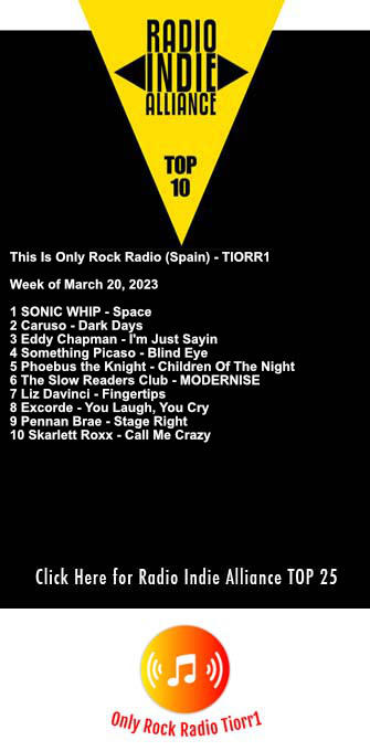 <a href="/sonic_whip/">sonic whip</a>
 <a href="/CARUSOtheArtist/">CARUSO</a> via RESTING DOVE RECORDS
 <a href="/ChapmanEddy/">ChapmanEddy</a>
 <a href="/SomethingPicaso/">Chuck Bechard</a>
 <a href="/Phoebus_knight/">Phoebus the Knight</a> via <a href="/metalmessage/">𝗠𝗲𝘁𝗮𝗹 𝗠𝗲𝘀𝘀𝗮𝗴𝗲 ᴳᴸᴼᴮᴬᴸ</a>
 <a href="/slowreadersclub/">THE SLOW READERS CLUB</a> via <a href="/vampandfade/">Vamp & Fade PR</a>
 @Liz_Davinci
 <a href="/ExcordeOfficial/">Excorde</a>
 <a href="/Pennan_Brae/">𝗣𝗲𝗻𝗻𝗮𝗻 𝗕𝗿𝗮𝗲</a>
 <a href="/skarlettroxx/">Skarlett Roxx</a>