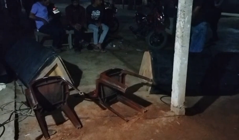 বঙ্গবন্ধুর জন্মবার্ষিকীর অনুষ্ঠানের প্রস্তুতি চলাকালে হামলা