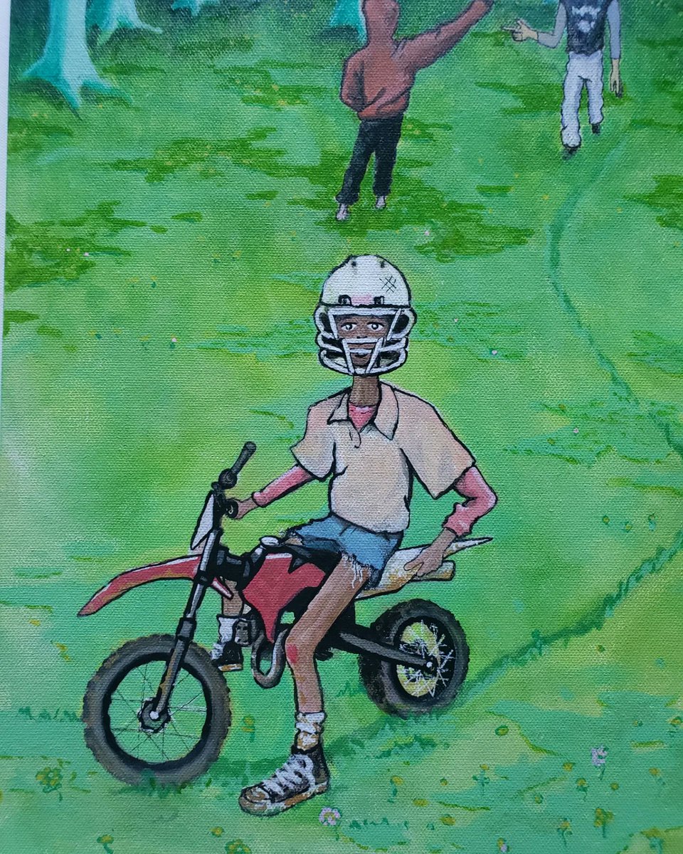 xandersebolt's tweet photo. the dream 
acrylic on canvas 2022 https://t.co/j1QxuHTuFU