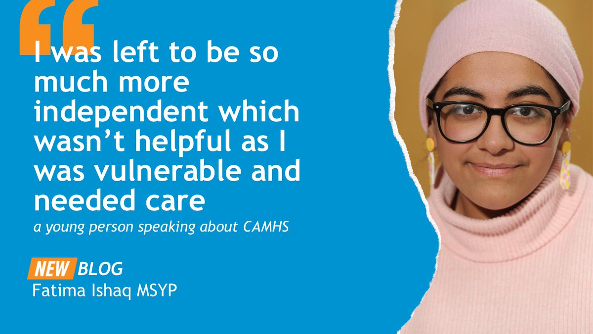 OfficialSYP's tweet photo. ✏️ NEW BLOG: @FatimaIshaqMSYP writes about transitions from CAMHS to adult services
🗳️ Fatima proposed a Motion to improve services at #SYP77 - it was passed by MSYPs with 95% support
🔗 Read the post here: https://t.co/xzLe4Xl3Df https://t.co/lGpWP8zRAU