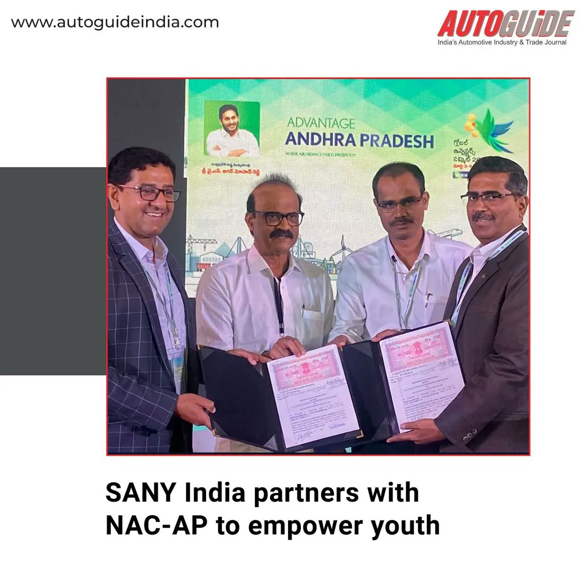 buff.ly/3mTXIql 
SANY India, has partnered with Andhra Pradesh’s National Academy of Construction to train the state’s youth and prepare them for skilled employment opportunities. 
Full article on the website, link on top 
#partnership #nationalacademy #youth #NACAP