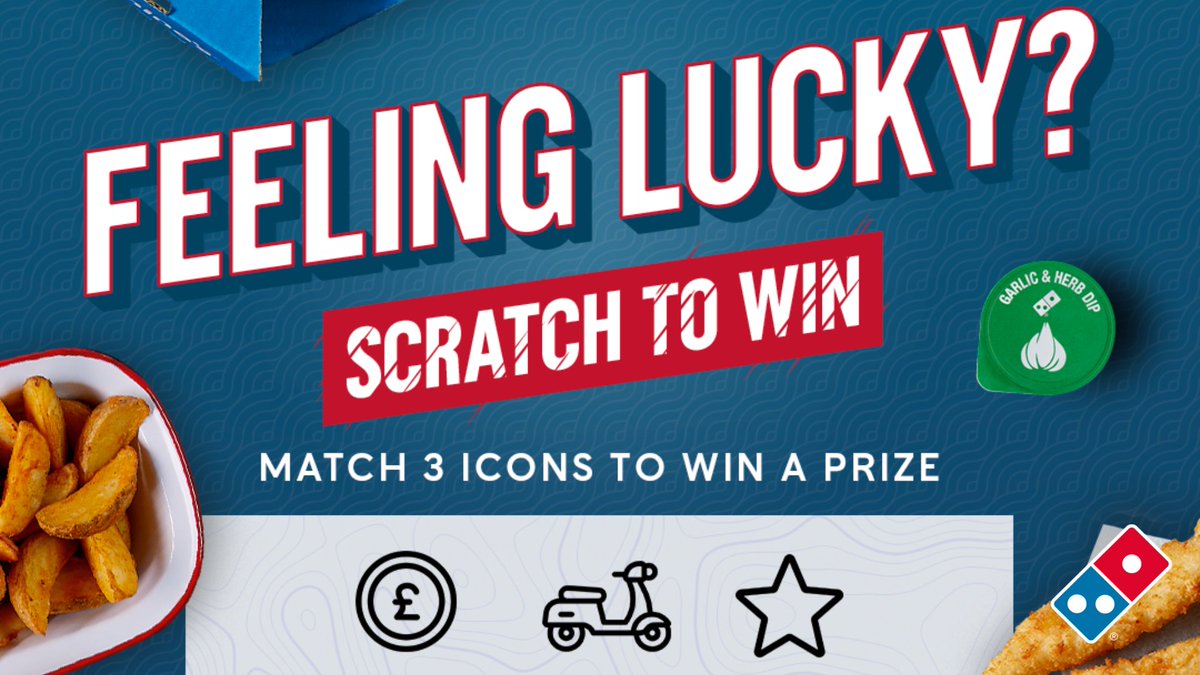 Beds SU (@bedssu) on Twitter photo Be in with a chance of winning some tasty prizes from <a href="/Dominos_HB/">Domino's Herts & Beds</a> incl a FREE Large Pizza 🍕🏆
Sign up now to the Domino’s Scratch Card and test your luck! 👉 dominosrewards.co.uk/feeling-lucky/…
*Terms apply. Part stores only. Limited time offers.
#Dominos #Beds #UniofBeds #Bedssu Be in with a chance of winning some tasty prizes from <a href="/Dominos_HB/">Domino's Herts & Beds</a> incl a FREE Large Pizza 🍕🏆
Sign up now to the Domino’s Scratch Card and test your luck! 👉 dominosrewards.co.uk/feeling-lucky/…
*Terms apply. Part stores only. Limited time offers.
#Dominos #Beds #UniofBeds #Bedssu