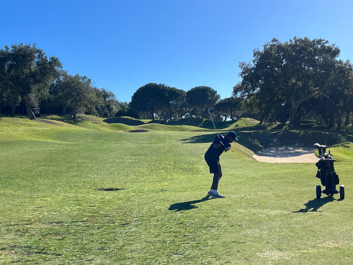 Day 1 Inspired Golf Champs, Reddam sitting 2nd in the Team competition, and Amy leading the girls’ individual one. We had another glorious day of sunshine, with our three scores that counted, being 35, 35 and 36 Stableford points, which is almost to handicap.