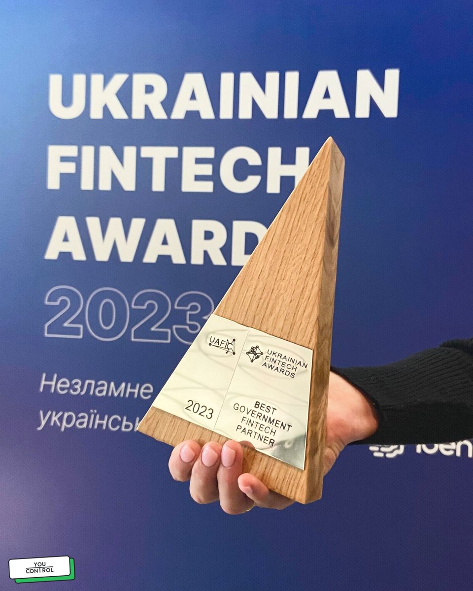 ItsYouControl's tweet photo. YouControl is the best government fintech partner, providing an innovative component of public service delivery🎉

We sincerely thank the #UAFIC for recognising our team's contribution to developing the Ukrainian fintech ecosystem🇺🇦 https://t.co/7B5Gj3DILA
