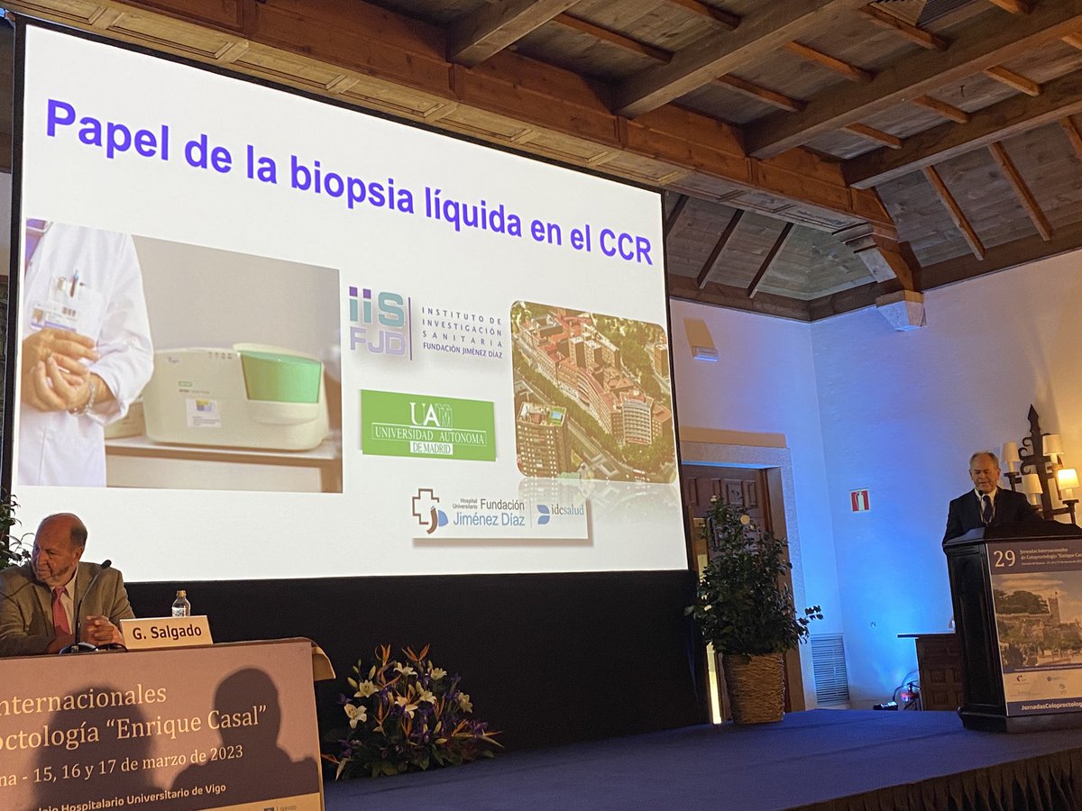 Role of liquid biopsy in the CCR @GarciaOlmoD 

@ManishChandSurg 
@AECP_FAECP @coloproctoaec @Curro_Blanco @RosaMJimenezRod @GianlucaPellino @Some4SurgeryIT1 #cpbaiona23
#ColorectalCancer #colorectalsurgery