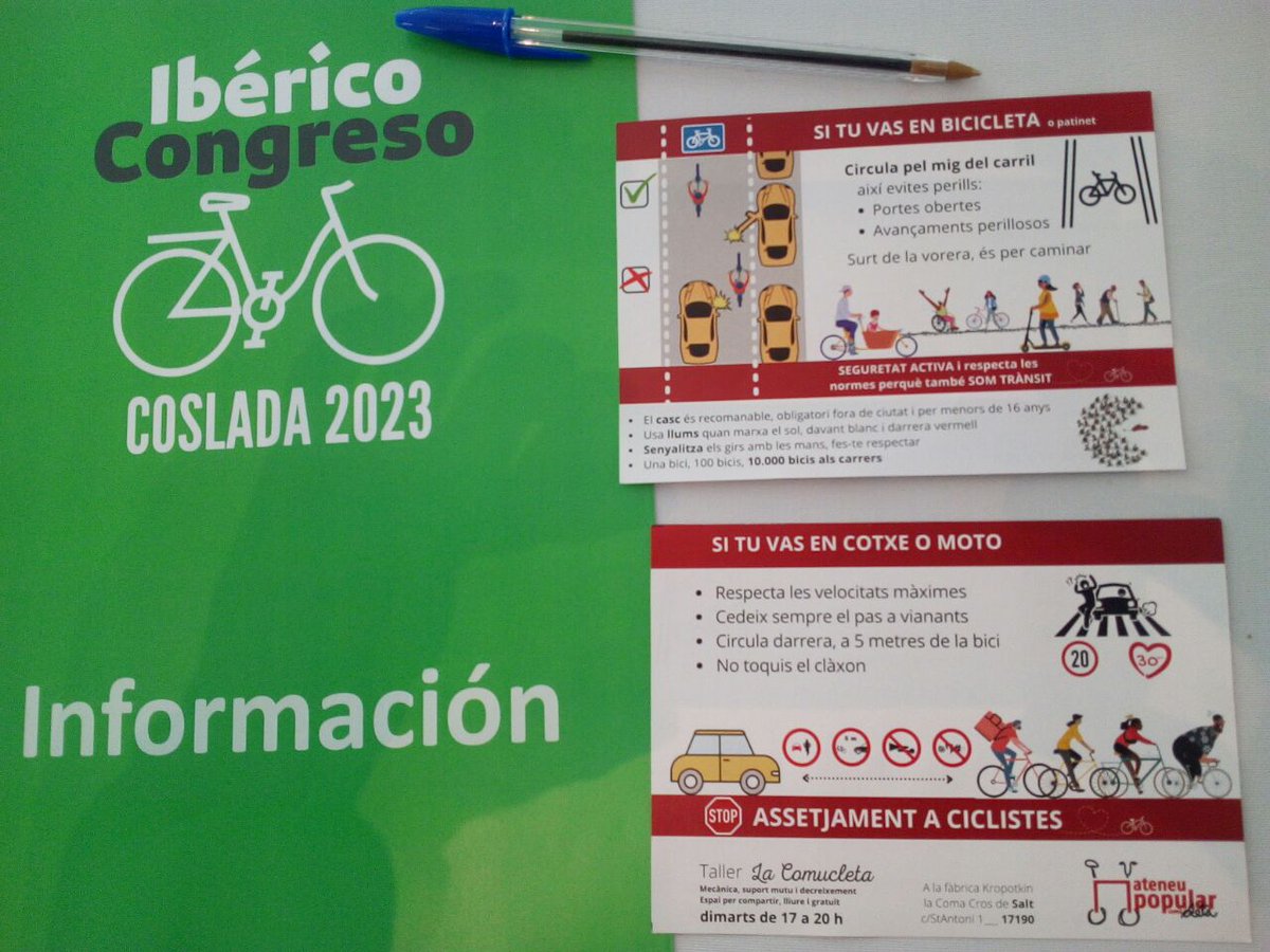 ateneusalt's tweet photo. #comucleta i @moutenbici a #CONBICICOSLADA23
aprenent i agafant experiències, demà es presenta el pla pilot de la formació a escoles #1bici+ que farem a #Salt i #Girona
--->https://t.co/Xq9Lp1dCE0
VISCA LA BICI! https://t.co/HjZRXWY29U