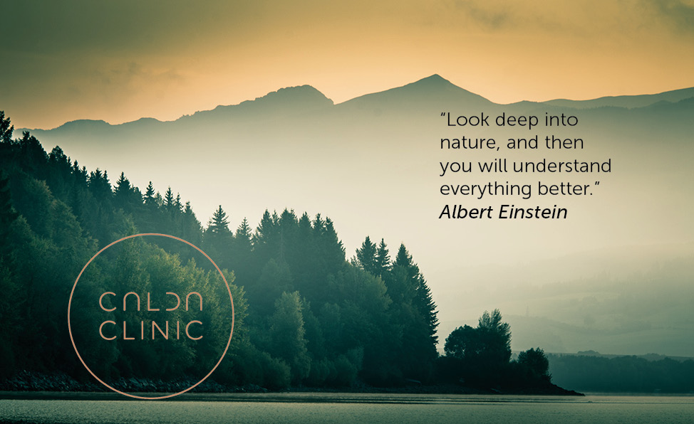 Spending time in nature benefits mood, mental health and emotional well-being. The benefits of nature are delivered via multi-sensory pathways.  Sounds and smells experienced in the natural environment can make us feel relaxed, joyful, and healthy. #natureheals #thecaldaway