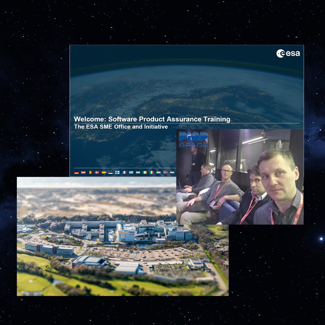 PIAP_Space's tweet photo. At the beginning of March, a delegation from @PIAP_Space took part in a training course entitled "Software Product Assurance Training for SMEs" conducted by specialists from the @esa .
#piapspace #esa #productassurance #training #productassurance https://t.co/osxXOmRpeW
