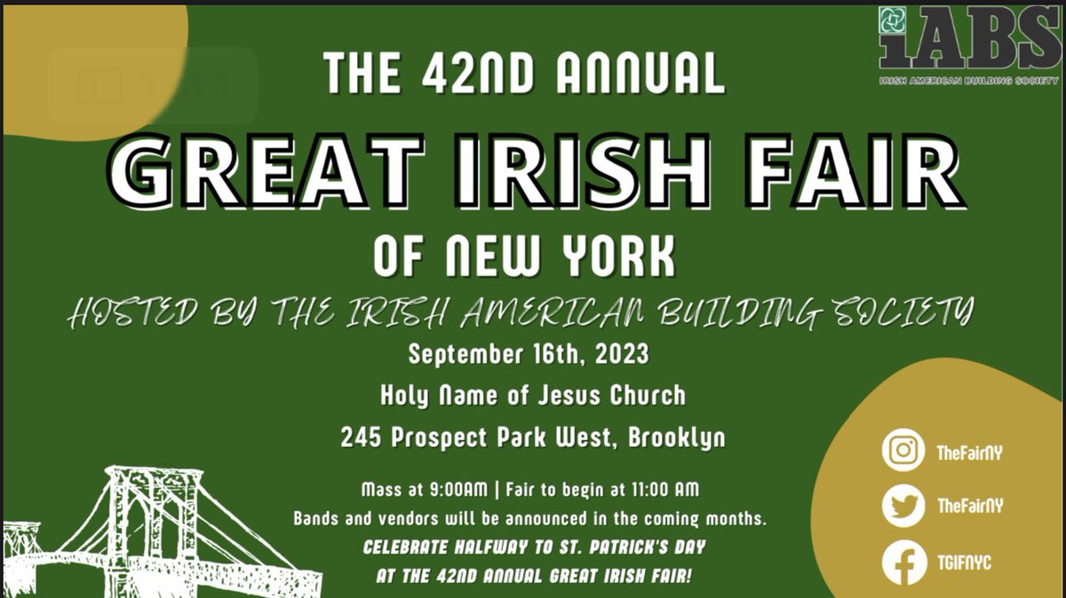 The Great Irish Fair of New York tweet media
