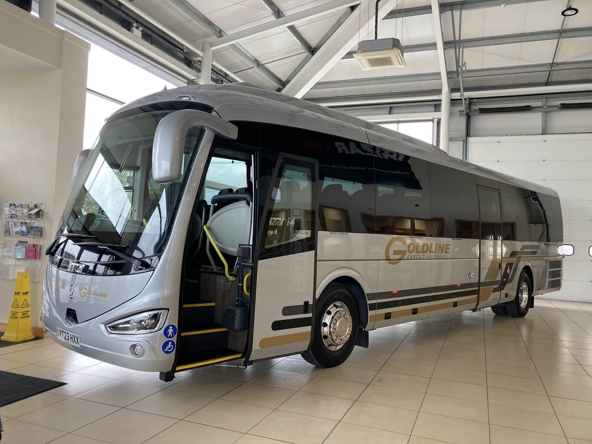 IrizarUK's tweet photo. Yesterday @Goldlinecars received the keys to this fully PSVAR-compliant Irizar Integral i4.
The 12.9m vehicle has 71 passenger seats & was featured on the Irizar UK stand at @EuroBusExpo last year.
#poweredbyDAF #marchregistrations #psvindustry #coachindustry #PSVAR https://t.co/otfVWC4rPT