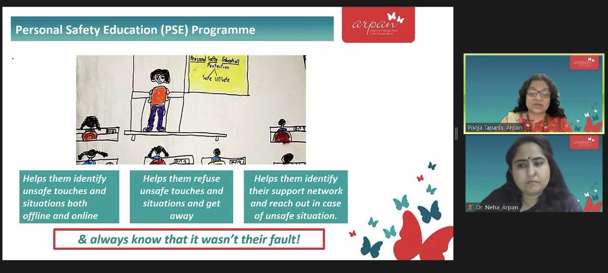 poojataparia's tweet photo. Enjoyed conducting a webinar for professionals working in the field of Child Abuse last night for @ISPCAN. Professionals from 90 countries and 40 disciplines registered. We shared our world-class e-learn courses so that people from around the world can access them. #PreventCSA https://t.co/gpKro8y9OS