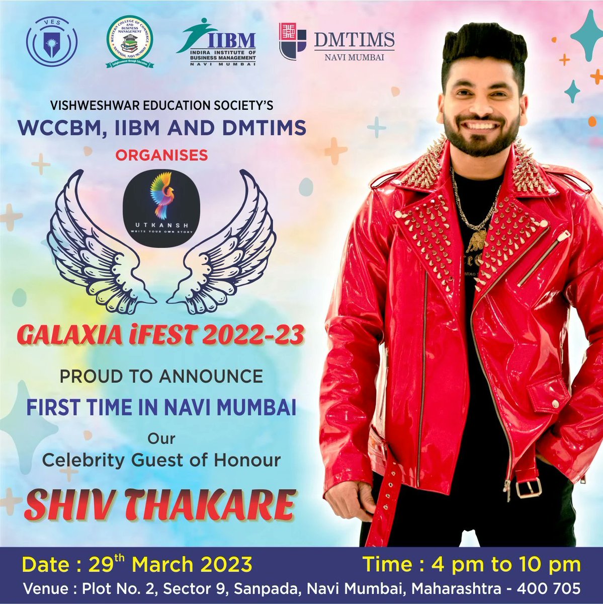 IndiraIIBM's tweet photo. 😍Here we are announcing our 2023 Galaxia Ifest 2023 Celebrity Guest @shivthakare9 🤩
#galaxiaifest #galaxia #wccbm #indiraiibm #ves #dmtims #shivthakare #sundeepsharma #iibm https://t.co/tBIbLvVkHB