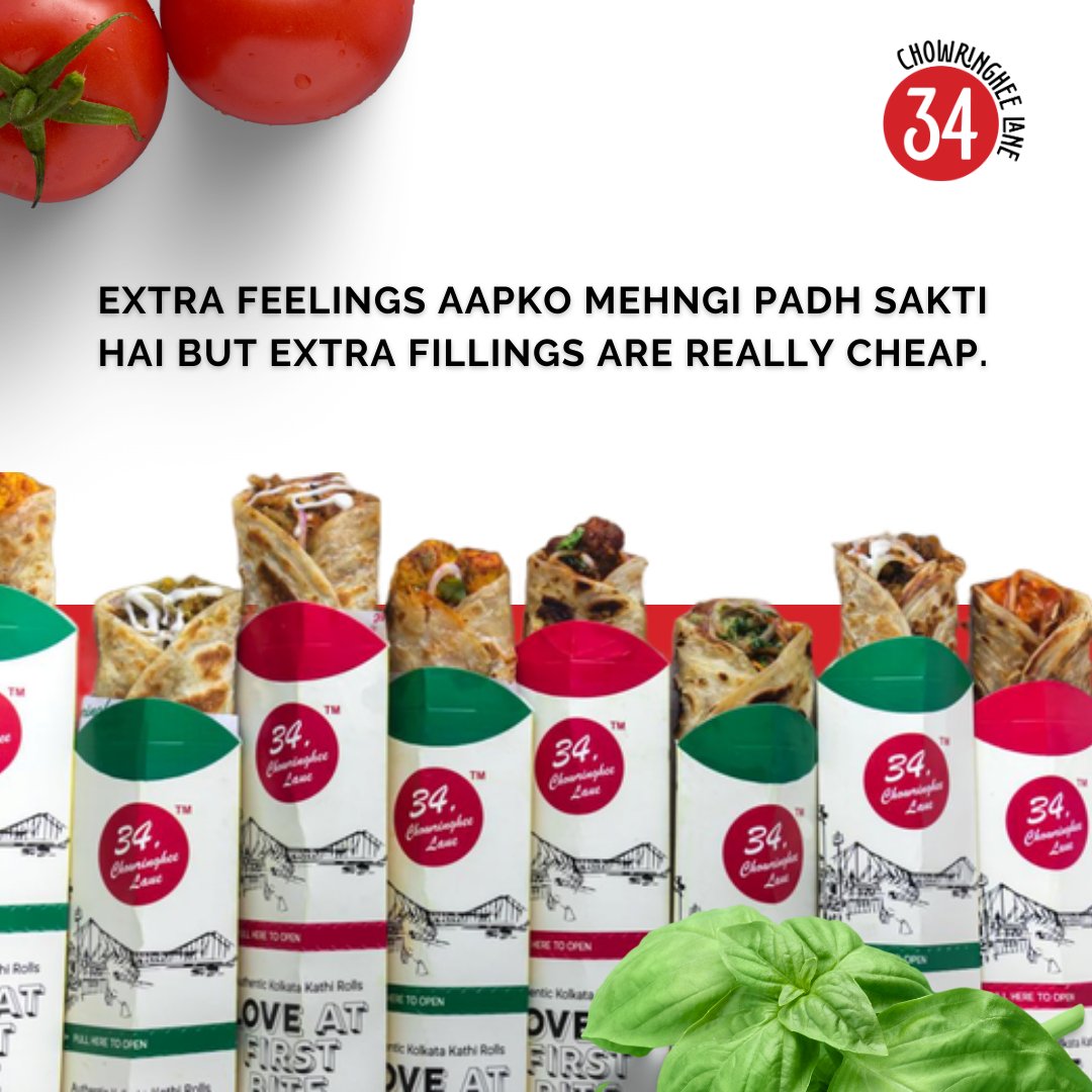 34CLOfficial's tweet photo. If you want your Rolls to be extra loaded with fillings and flavors, ask for anything that comes really cheap. You should enjoy your Roll how you like it. 🌯

#baapforallrolls #rollsonrolls #frankie #34CL #34chowringheelane https://t.co/K7DfBcuIZ8