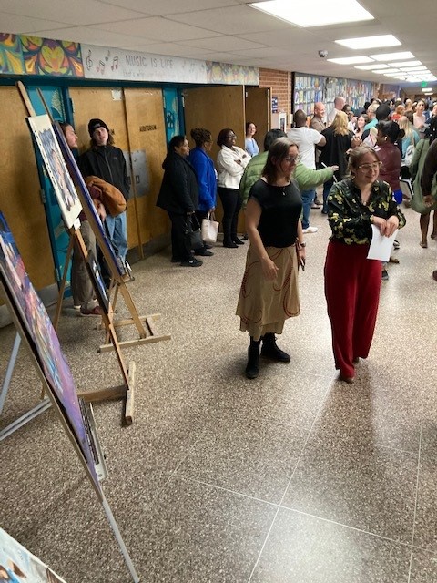 FranklinHS_BCPS's tweet photo. Congratulations to the students who were inducted into the Art, English, French, Theater, Social Studies or Spanish Honor society!  FHS leaders and guests were thrilled to recognize your achievements. @KO_BCPS @KyriaJoseph https://t.co/cegoRHIMll