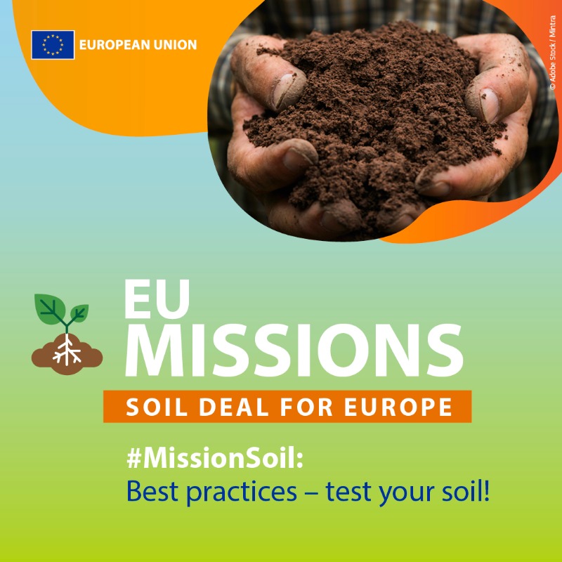 HorizonEU's tweet photo. Ever wondered what’s hiding underneath your feet? 👣

Take a garden spade &amp; test your #soil! 🔍

🇪🇺 Research &amp; innovation projects, like @SoilCare_eu, promote good practices to improve soil health in line with the #MissionSoil objectives.

Learn more! 👇

#EUMissions #HorizonEU