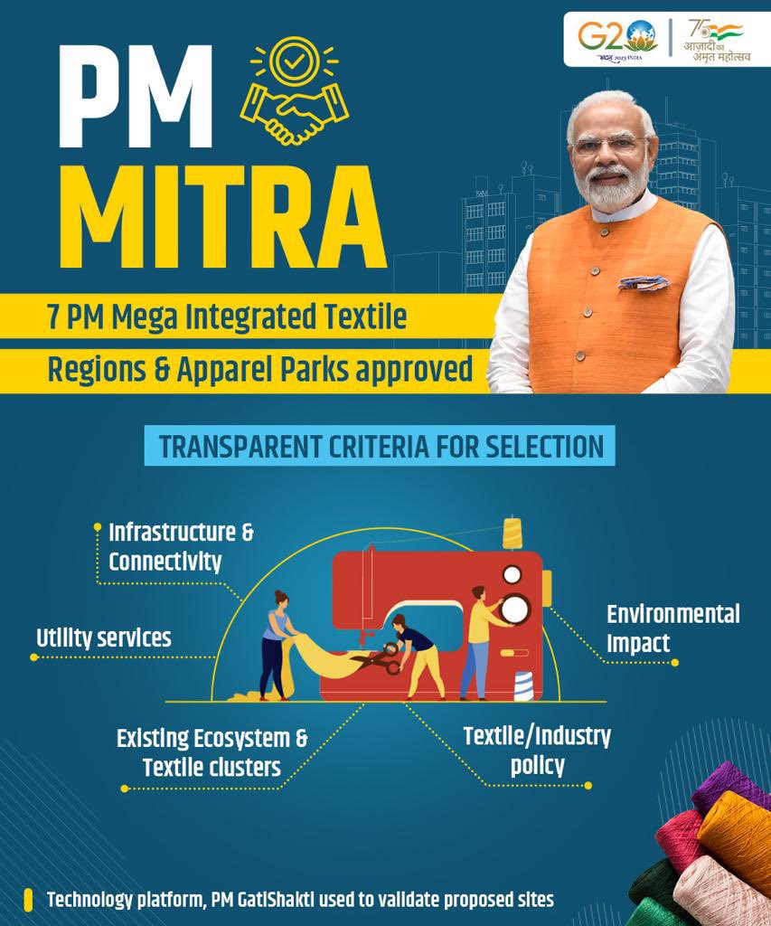 VijayLalasar's tweet photo. PM MITRA Scheme https://t.co/TGWWY0BueJ