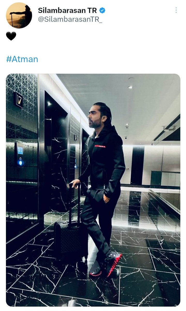 Tweetz_Abi's tweet photo. #Ātman #SilambarasanTR ❤️
Stylish #KingSTR Forever ❤️
The Man of Dedication and Inspiration #PureSoul ❤️
All Good Only #PositiveVibes ❤️
Be Happy Forever ❤️
Lots Of Love To You ❤️
BeLoved @SilambarasanTR_ ❤️ https://t.co/d7njVPhPci