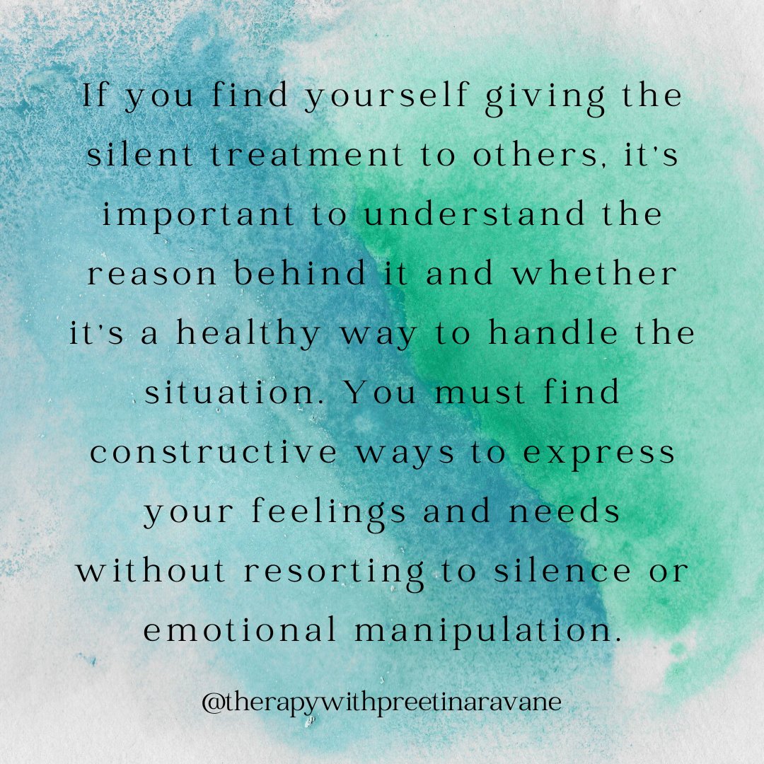 #mentalhealth #mentalhealthmatters #mentalhealthawareness #mentalhealthprofessionals #counselling #counsellingpsychology #therapy #therapist #silenttreatment #silenttreatmentisabuse #loneliness #anxiety #depression #lowselfesteem #lowselfworth #therapywithpreetinaravane