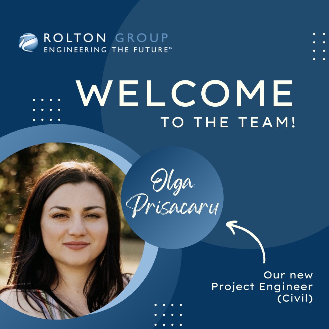 Today, we're excited to be welcoming Olga Prisacaru to #teamrolton! 🎉

Olga joins us as an experienced Project Engineer for our Civil &amp; Infrastructure service line. Welcome to the team, Olga - it's great to have you on board! ⭐

#engineeringthefuture #civilengineer
