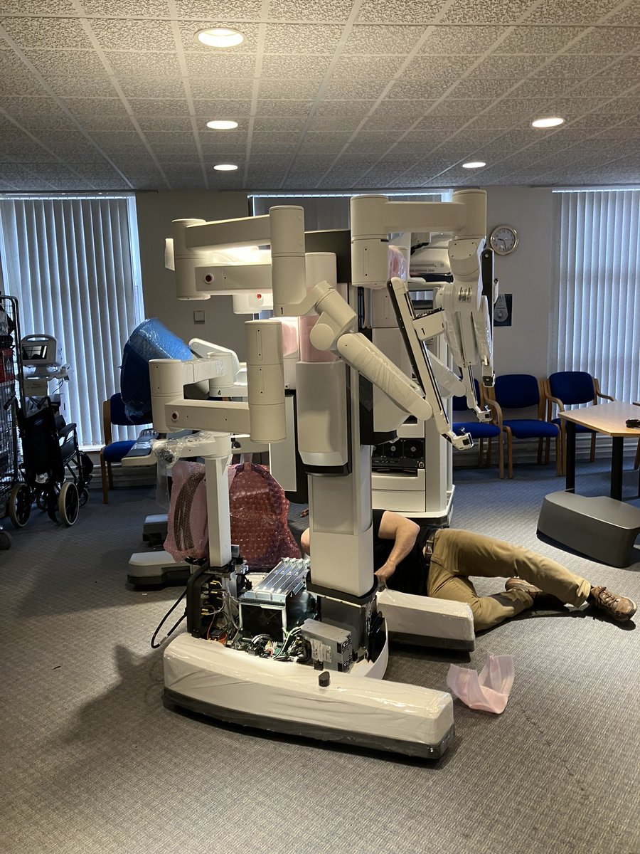 Our surgical robot has just been delivered - so we can provide world class care to our patients. A very exciting day at WVT