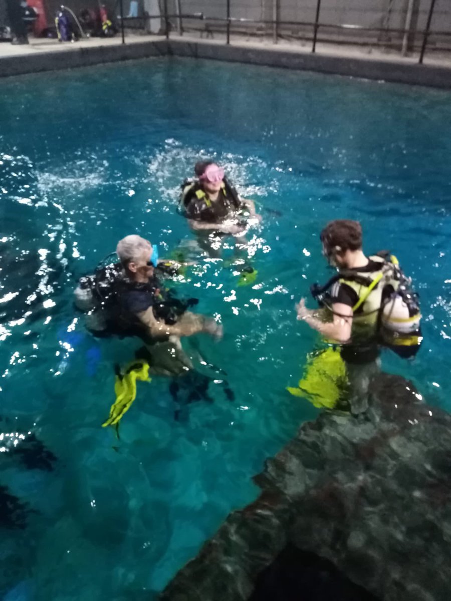 1105_bsac's tweet photo. Our club members pre-season dive at #TheUnderwaterStudio #Basildon.  Great atmosphere with great people 👌. Well done @1105_bsac‼️ @BSACdivers #ukdiving #scuba #scubadiving https://t.co/MWif6ck2rN