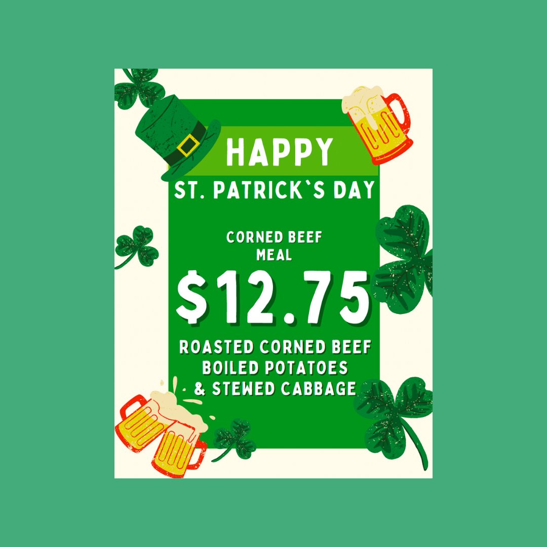 PalmaPasta's tweet photo. St. Patrick's Day wishes and specials too!  🍀🍀🍀 https://t.co/GIVnf312Ac
