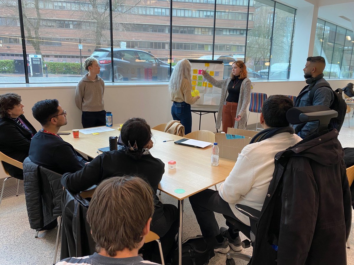 digibrum's tweet photo. Super session! Great interactions from service area colleagues in Children's Employment, working together to look at the assumptions against the user journeys and ideating actions on how they can take ownership and build confidence 
#UserCenteredDesign #BeBold #BeBirmingham https://t.co/Km4WTJBcpz