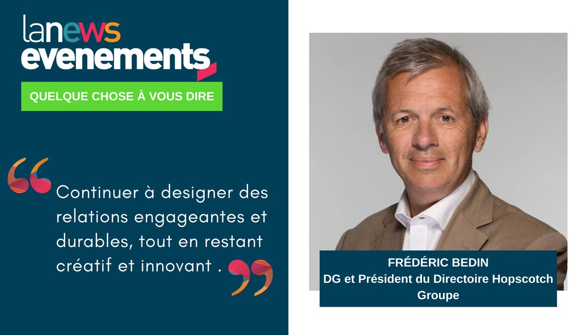 #eventprofs @fredericbedin @HOPSCOTCHgroupe @HopscotchPR_ @HopscotchEvent  lanewsevenements.fr/2023/03/15/fre…