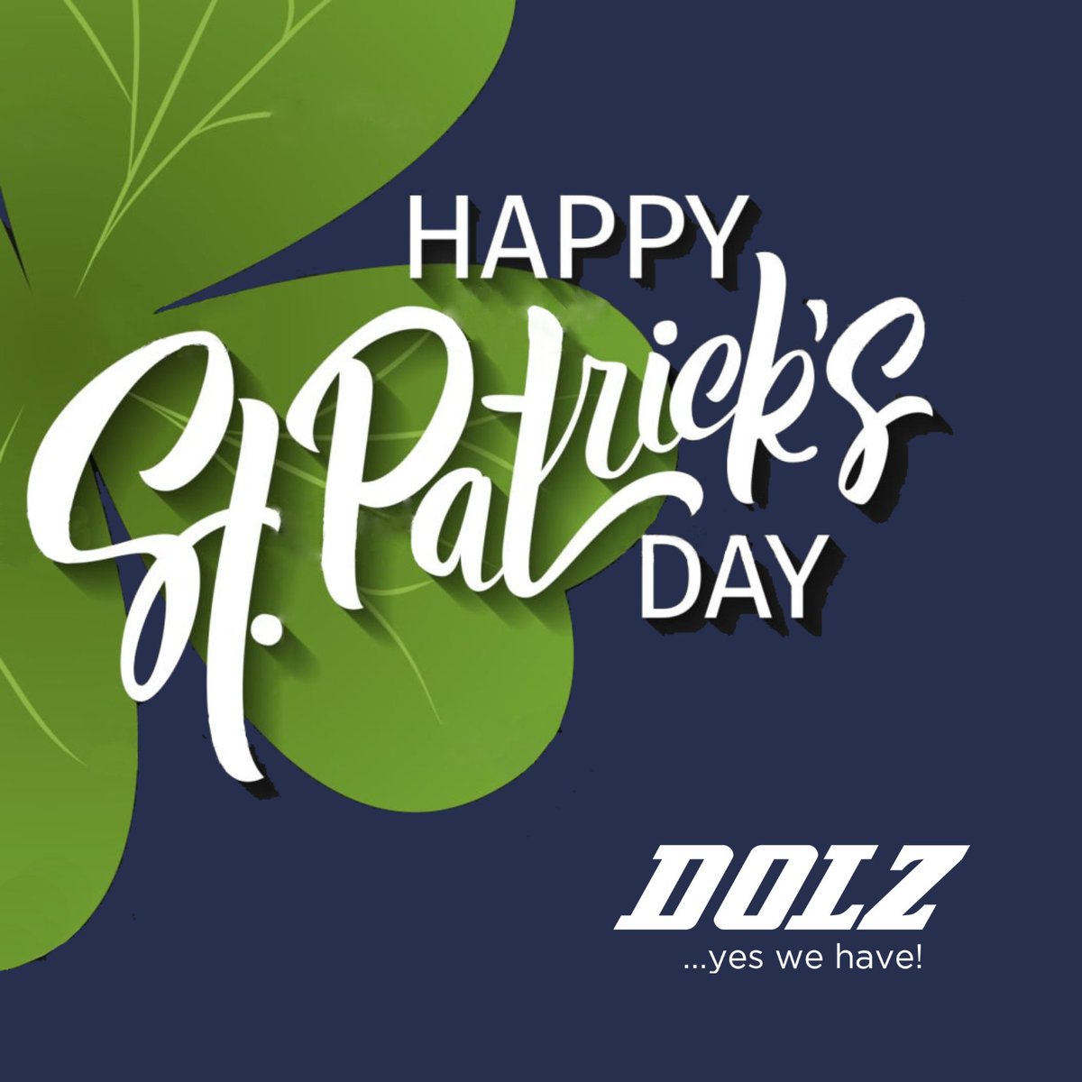 industriasdolz's tweet photo. Have a very happy St. Patrick's Day! ☘️ #dolz #automotive #aftermarket #yeswehave https://t.co/XnABGOLwQC