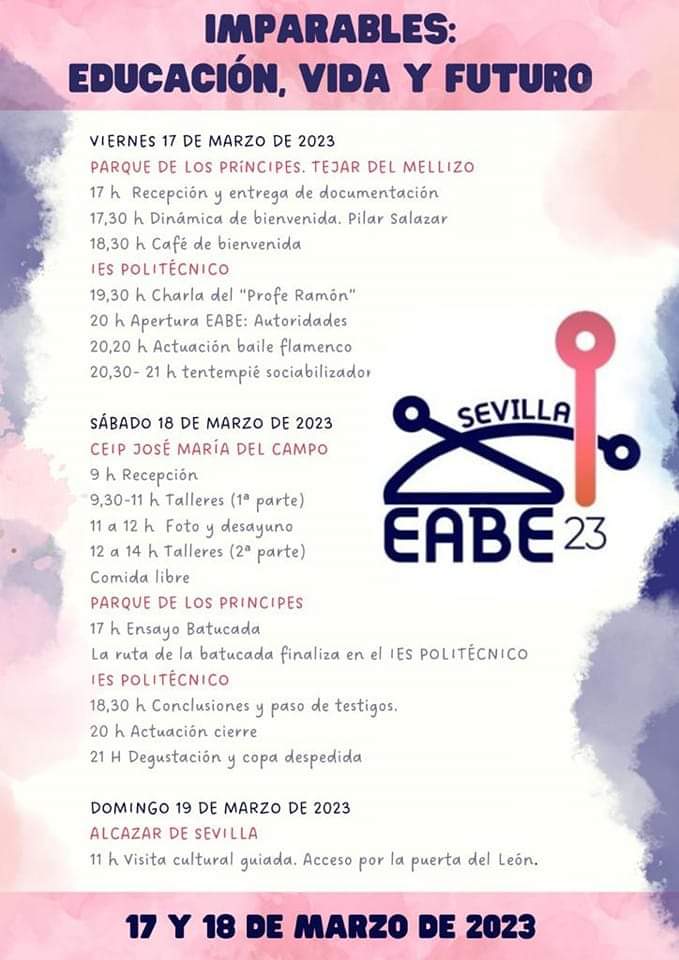 VIAJEScomemundo's tweet photo. Hoy comienza en Sevilla el XIII Encuentro educativo Eabe23 Sevilla. Serán unas Jornadas llenas de aprendizaje acompañadas de diversión para compartir entre todos los asistentes.

Os esperamos en el Stand de VIAJES cómete el mundo. https://t.co/zW10dMmJpB