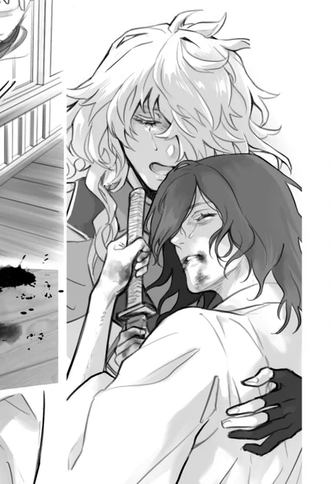 春コミ無配用の禺伝則宗さん尊い漫画
間に合うかなぁ…結構ギリ。

禺伝則宗さんの中の沖田くんは則宗さんと同じ顔をしています(演者さん繋がり) 